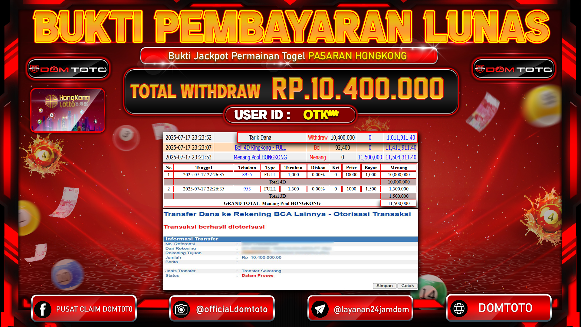 JACKPOT TOGEL PASARAN HONGKONG 17  JULI 2025